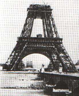 Eiffelturm  während der Bauzeit